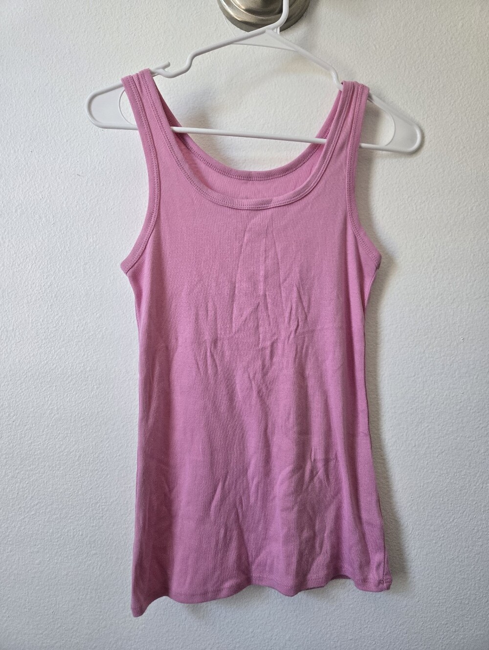 a new day Pink Ribbed Scoop Neck Tank Top